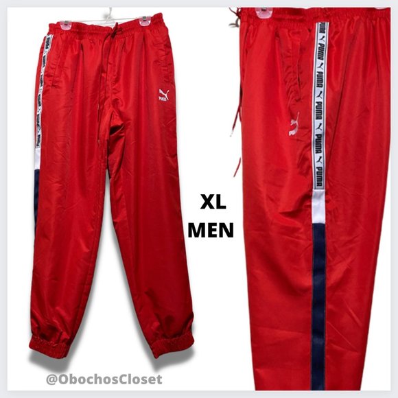 Puma Men's Red Straight Leg XTG Woven Pants Size XL (PRE-LOVED) - Picture 1 of 3